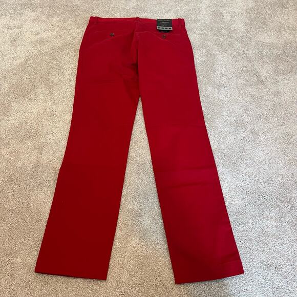 NWT Banana Republic Men's Rapid Movement Chino Aiden Slim Fit Pant Red‎ 32W 34L - Picture 8 of 10